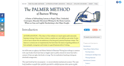 Desktop Screenshot of palmermethod.com