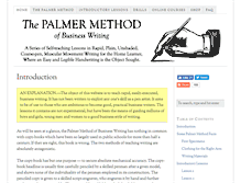 Tablet Screenshot of palmermethod.com